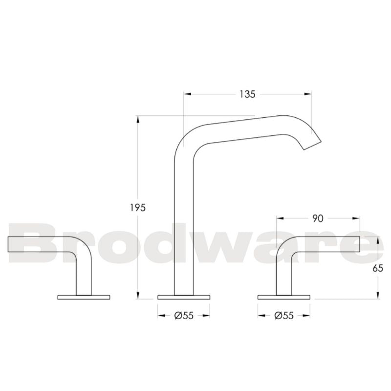 Nanobar Basin Set with Swivel Spout