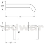 Nanobar Wall Set with 185mm Spout Spec