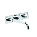 Minim Wall Set with Left Sided Spout on Chrome Plate 