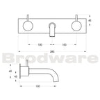 Minim Wall Set on Chrome Plate Spec