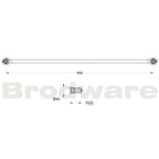 Brodware Industrica Towel Rail 900mm Spec