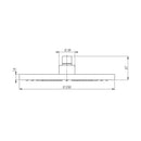 Phoenix Tapware Vivid Shower Rose 230mm Round - Chrome Specification