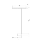 Phoenix Tapware Vivid Ceiling Arm 150mm Specification