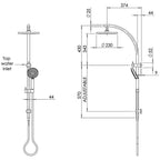 Phoenix Vivid Twin Shower - Brushed Nickel