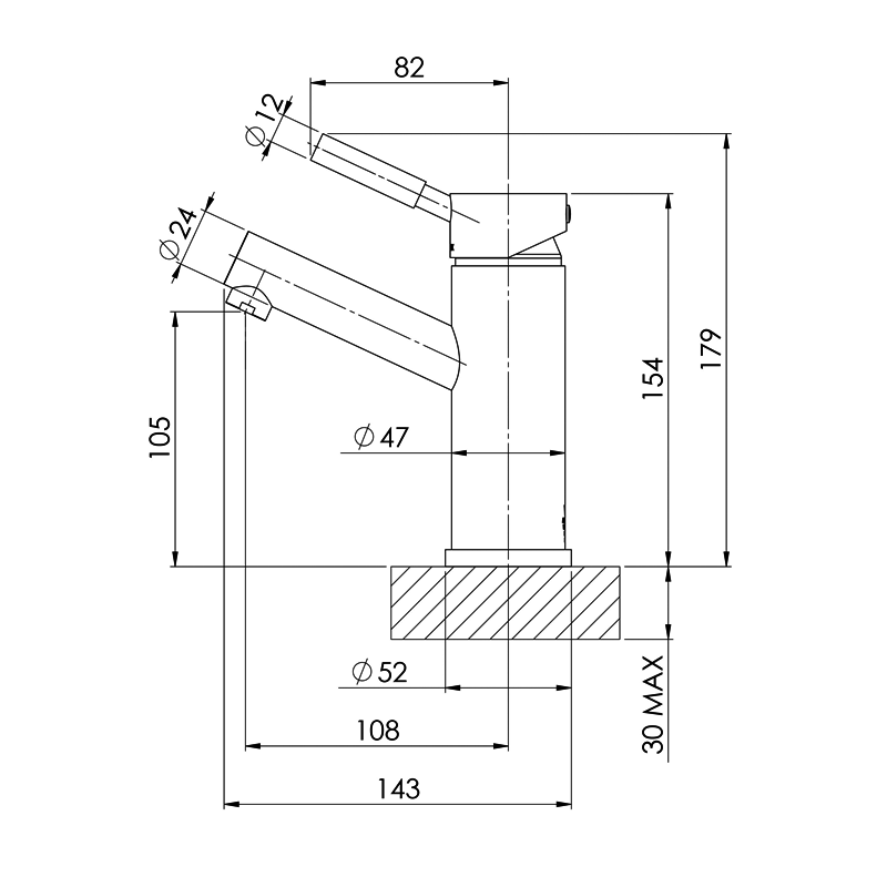 Phoenix Vivid Basin Mixer - Chrome