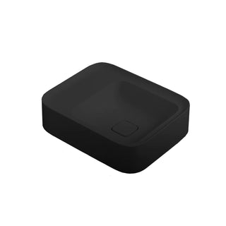 Parisi Cameo Wall Basin 500x400 - No Tap Hole - Matte Black - VA290/S.22