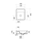 Parisi Cameo Wall Basin 500x400
