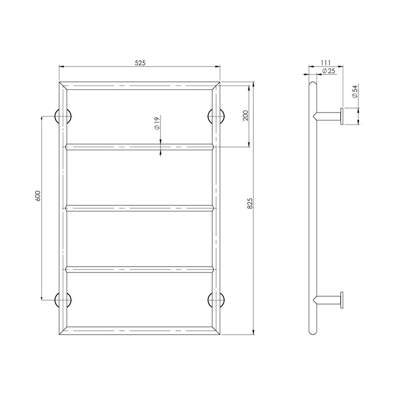 Phoenix Vivid Towel Ladder Specification