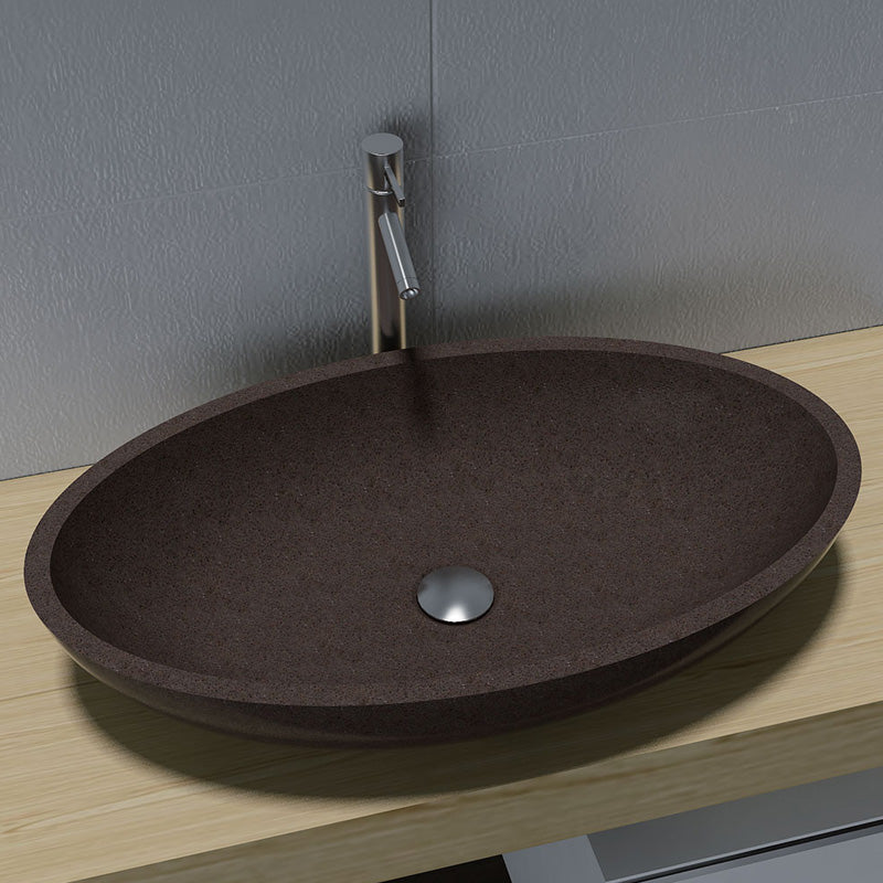 Pietra Bianca Valentina Above Counter Basin - Coco Brown - PB3006-CB