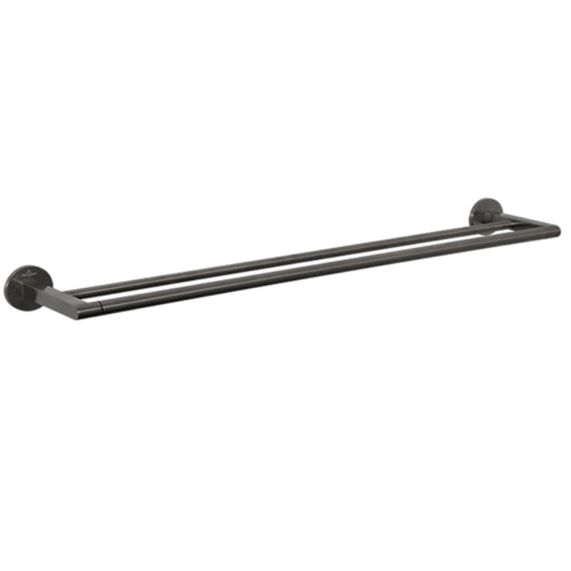 Villeroy & Boch Architectura 800mm Double Towel Rail | Gun Metal