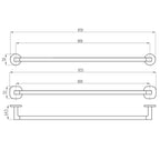 Villeroy & Boch Architectura 800mm Towel Rail | Specifications
