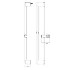 Villeroy & Boch Architectura Style White SIlicon Rail Set Specifications