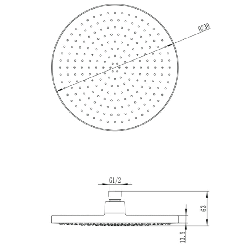 Villeroy & Boch Architectura Style White Silicon Overhead Shower