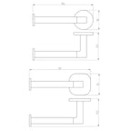 Villeroy & Boch Architectura Left Hand Faced Toilet Roll Holder | Specifications