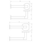 Villeroy & Boch Architectura Left Hand Faced Toilet Roll Holder | Specifications