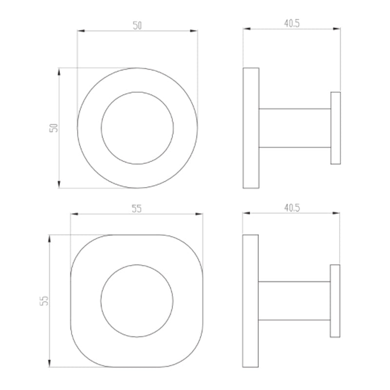 Villeroy & Boch Architectura Robe Hook | Specifications