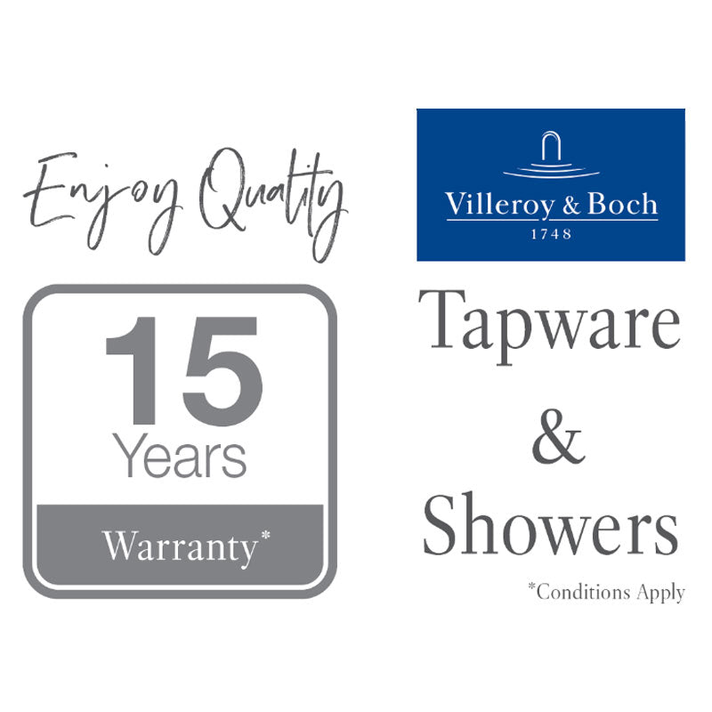 Villeroy & Boch Architectura 200 Square Overhead with Square Wall Arm 
