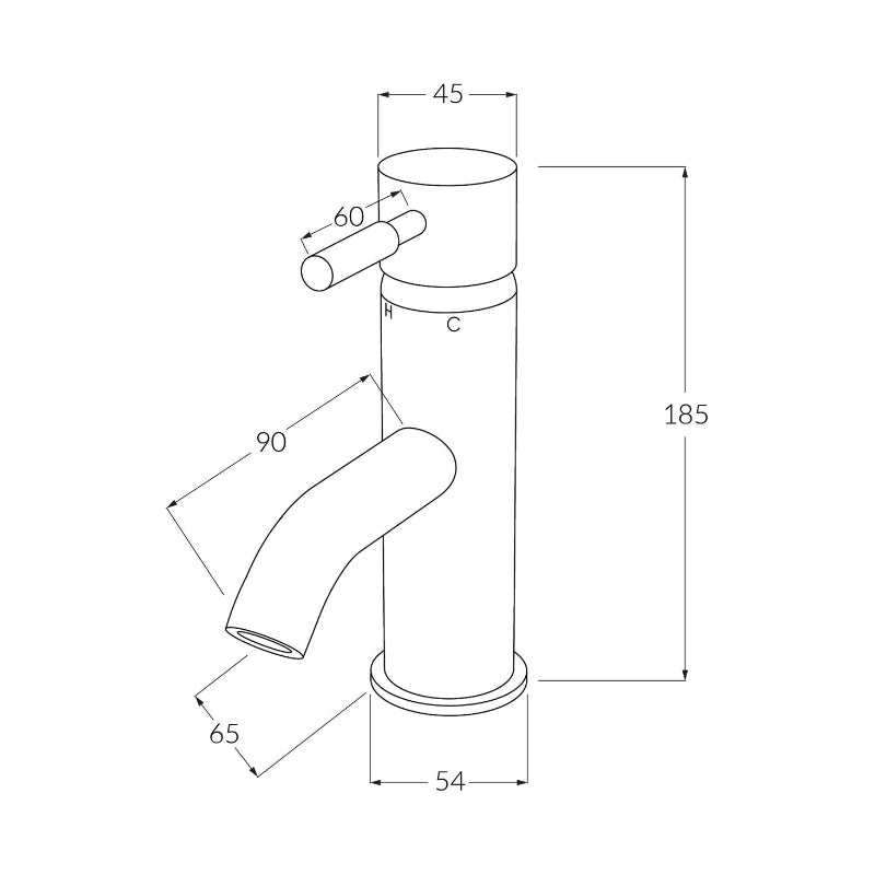 Sussex VODA Basin Mixer SS 316 - Stainless Steel