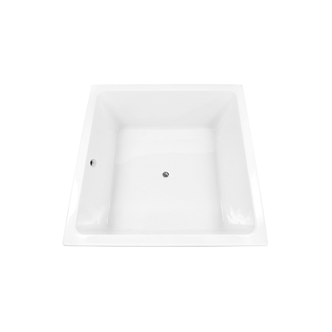 Decina Venice 1400mm Acrylic Square Island Bath - Gloss White