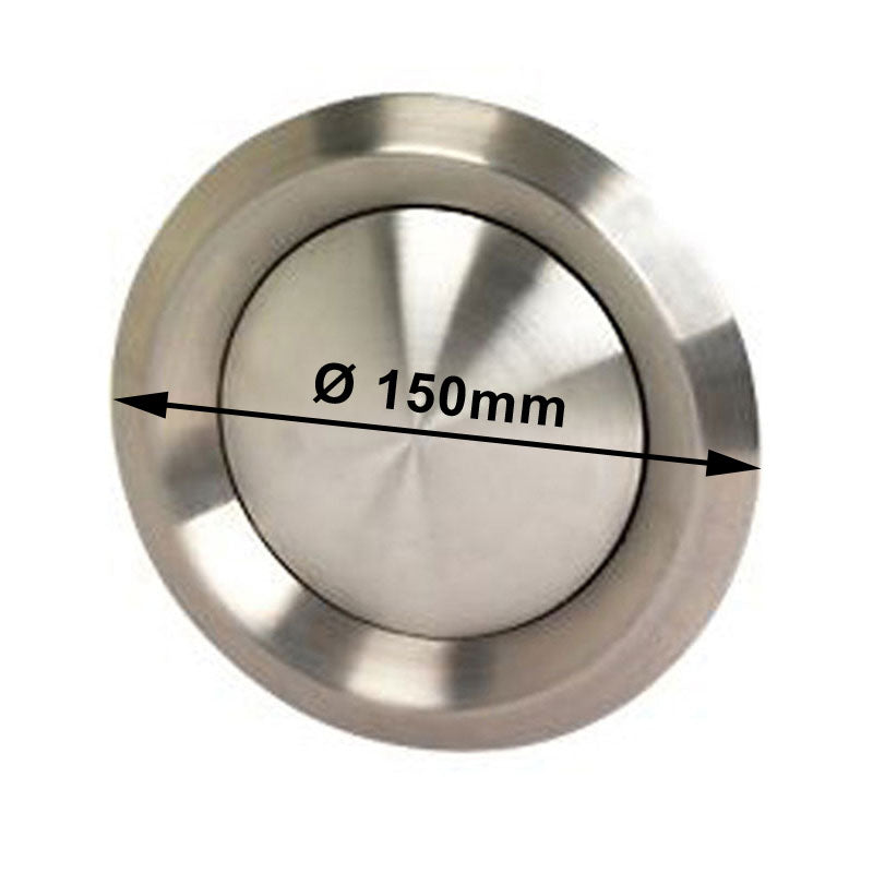 Ventair Chrome Adjustable Vent Inlet Outlet Grille-150mm Spec