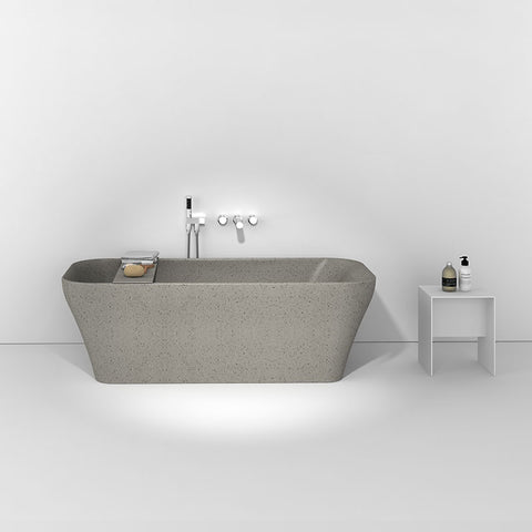 Studio Bagno Verve 1700mm Freestanding Bath - Ash Grey
