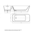 Studio Bagno Verve Freestanding Bath - Ash Grey