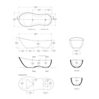 Victoria + Albert Cabrits Freestanding Bath Spec