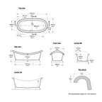 Victoria + Albert Marlborough Freestanding Bath Spec