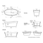 Victoria + Albert Pescadero Freestanding Bath Spec