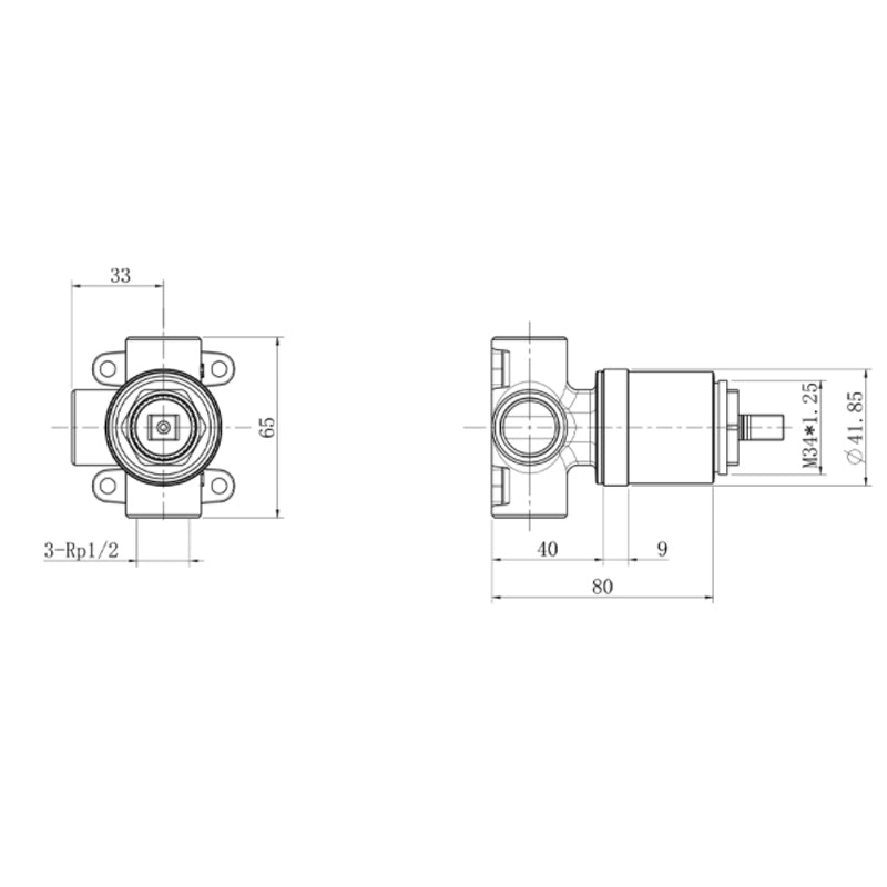 Vileroy & Boch Colour Choice Shower Mixer Body Specifications