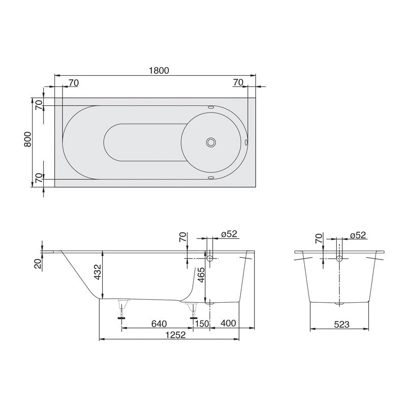 Villeroy & Boch Libra Bath 1800 Specification