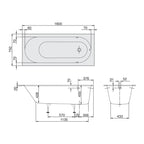 Villeroy & Boch Oberon Bath 1600 Specification