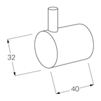 Sussex VODA Robe Hook - Chrome