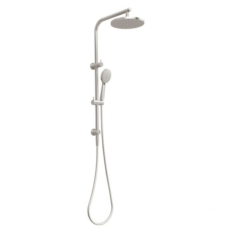 Phoenix Vivid Slimline Twin Shower - Brushed Nickel