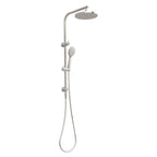 Phoenix Vivid Slimline Twin Shower - Brushed Nickel