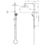 Phoenix Vivid Slimline Twin Shower Specification
