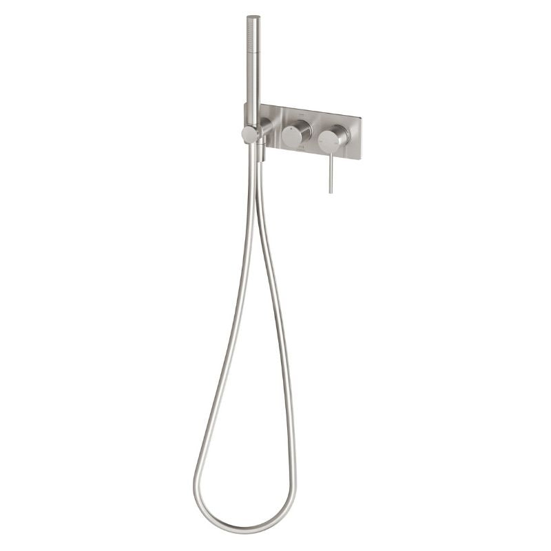 Phoenix Vivid Slimline Wall Shower System burshed nickel