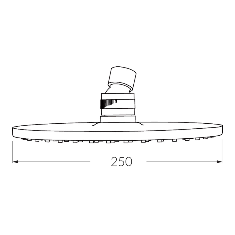 Sussex VODA Shower Head 250mm Only - Chrome
