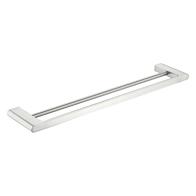 PLD Vantage 800mm Double Towel Rail - Satin Nickel