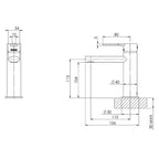 Phoenix Vivid Slimline Oval Basin Mixer Brushed Nickel specs