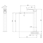 Phoenix Vivid Slimline Oval Vessel Mixer Chrome specs