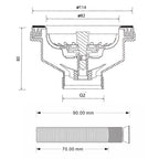 Turner Hastings 90 x 50mm Matte Black Basket Waste & Long Thread Specifications