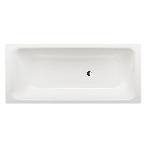 Bette Select 1700mm Glazed Titanium Steel Whirlpool Bath With Overflow and Bath Filler - Gloss White