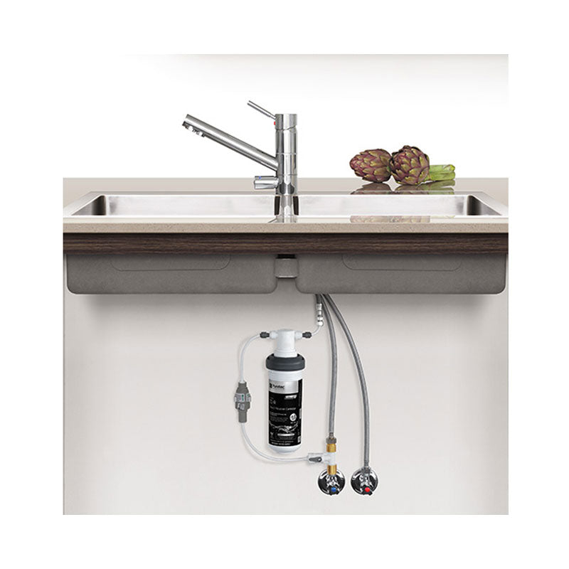 Puretec Quick Twist Undersink Filter using Ultra Z Filtration Technology with Tripla™ T1 LED Mixer Tap