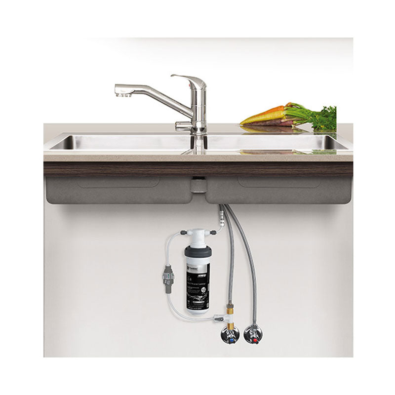 Puretec Quick Twist Undersink Filter using Ultra Z Filtration Technology with Tripla™ T2 LED Mixer Tap