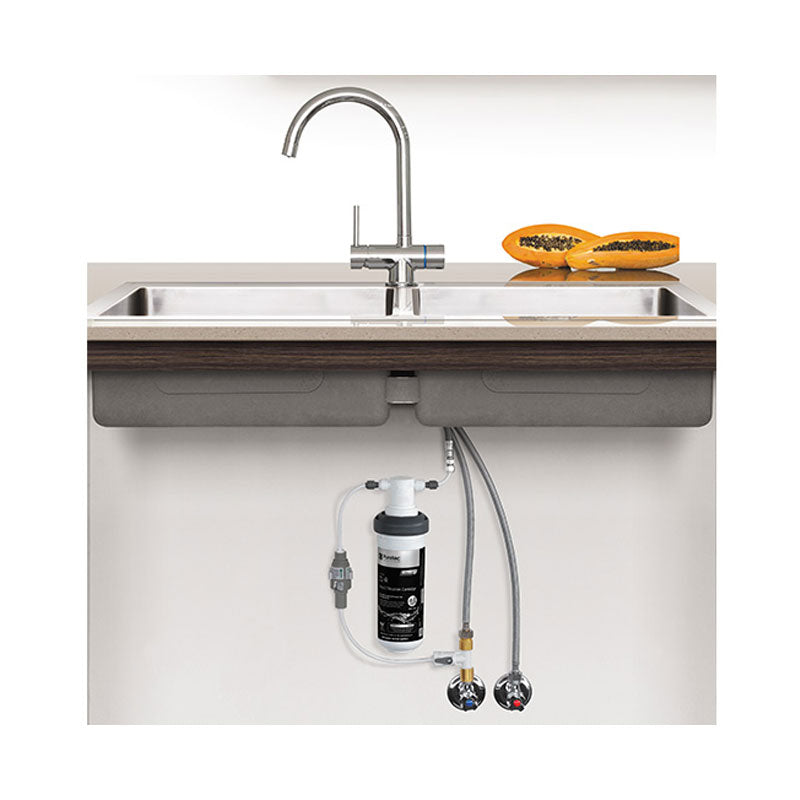 Puretec Quick Twist Undersink Filter using Ultra Z Filtration Technology with Tripla™ T4 LED Mixer Tap